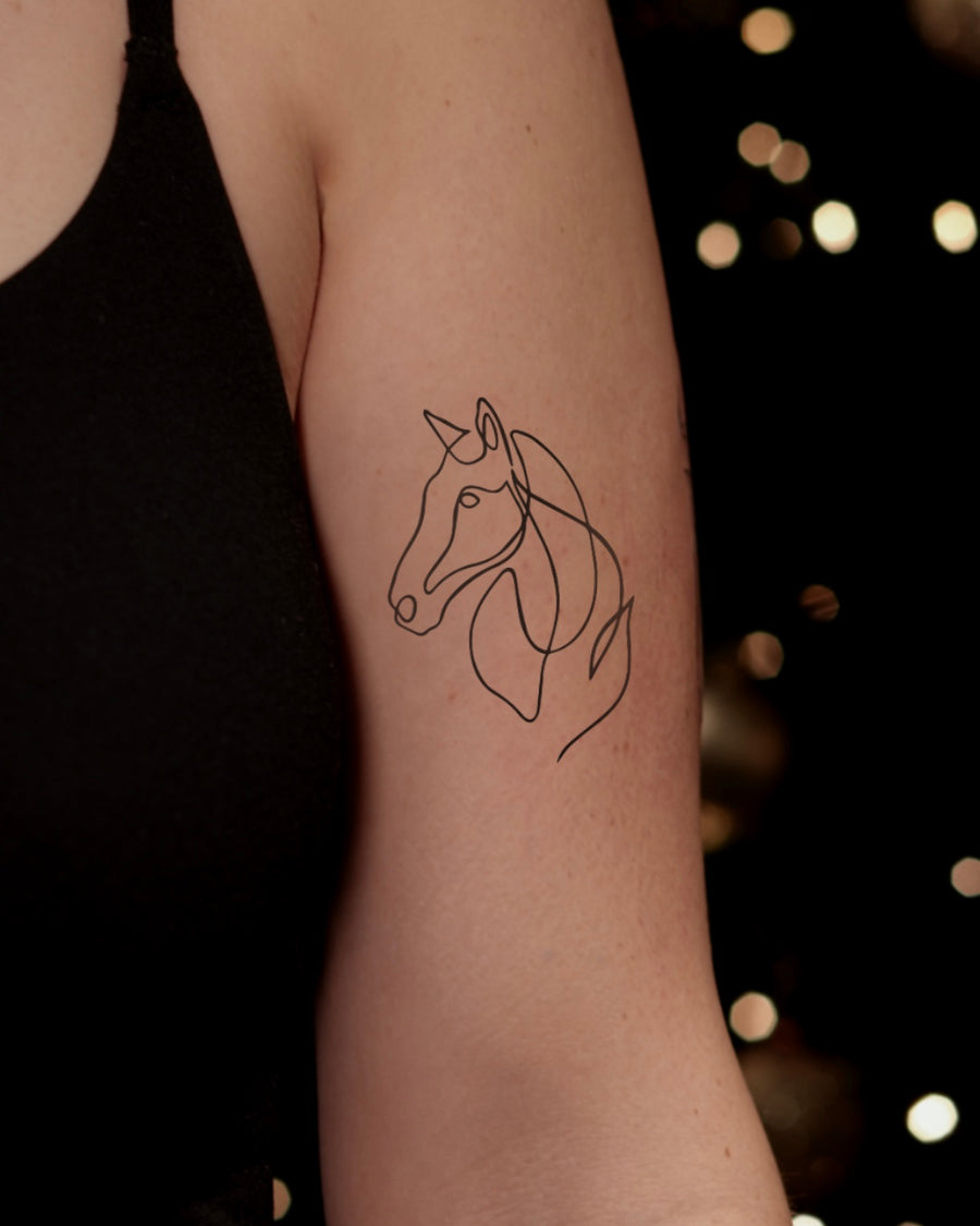 Konik  - Tatuaż tymczasowy Jagua 8x8