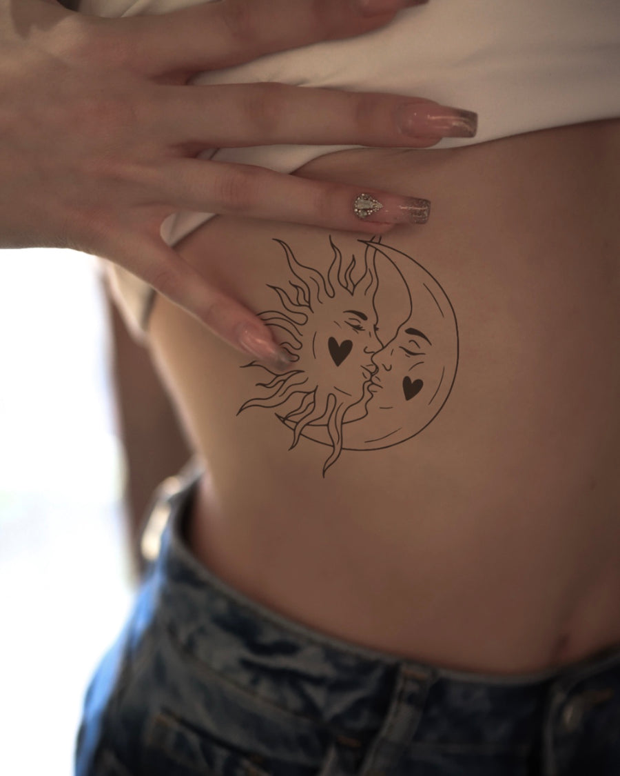 Północ południe - Tatuaż tymczasowy Jagua 8x8