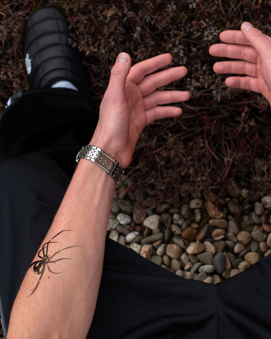 Spider not man - Temporary tattoo Jagua 12x8